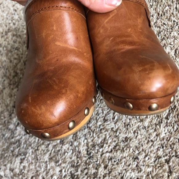 Coach leather, fur lined platform clogs - Picture 7 of 7